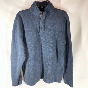 British Khaki Gray 1/4 Zip Pullover Size L